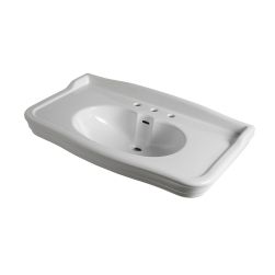 Antic umywalka wisząca prostokątna 100 cm biały 100310959