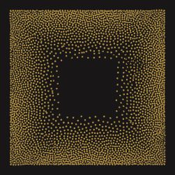 Płytka czarno-złota w kropki