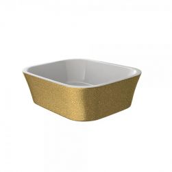 Assos Glam umywalka nablatowa prostokątna 40x50 cm złota #UMD-A-NBZ