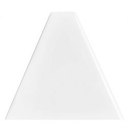 Dunin białe kafelki na sciane podłoge 10x90 białe trójkąty na ściane