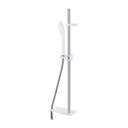 Siena zestaw prysznicowy ścienny chrom/biały SIENA-SCRB