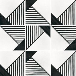 kompozycja Caprice Deco Origami B&W 20x20 płytka patchworkowa