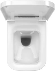 widok z góry Hiacynt Zero miska WC wisząca bezkołnierzowa biała CDH_6ZPW