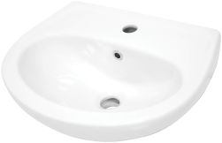 Jasmin umywalka wisząca półokrągła 36,4x45,7 cm biała CDJ_6U4W