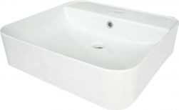 Hiacynt New umywalka nablatowa/wisząca prostokątna 50x51 cm biała CDY_6U5W