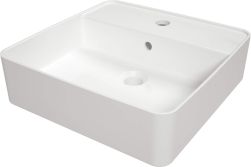 Square umywalka nablatowa kwadratowa 42 cm biała CGS_6U4B
