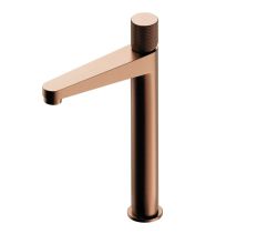 Omnires Contour bateria umywalkowa stojąca wysoka miedź szczotkowana CT8012CPB