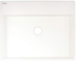widok z góry na Correo umywalka nablatowa prostokątna 40x50 cm biała CQR_AU5S