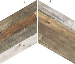 płytki na ściane drewnopdoobne płytki do łaizenki jodełka Diamond Pallet Mix Chevron realonda