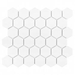 Hexagon White 51 Matt 27,1x28 mozaika dekoracyjna