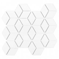 Mini Rombic White 48 26,8x30,7 mozaika dekoracyjna