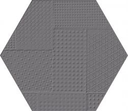 Sixty Esagona Timbro Antracite Silktech 21x18,2 płytka heksagonalna