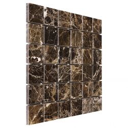 Dunin brązowa mozaika na ściane brązowy marmur mozaika kamienna 30x30