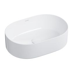 Mesa umywalka nablatowa owalna 31x46 cm biały połysk MESA460BP