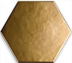 Złoty heksagon na ściane matowy haeksagon na ścianę