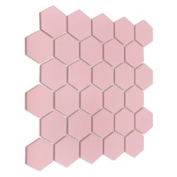 widok z boku Hexagon Peony 51 Matt 27,1x28 mozaika dekoracyjna