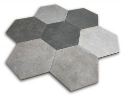 heksagon na podłogę hiszpańskie heksagony Hexagon Multi Cold Argenta