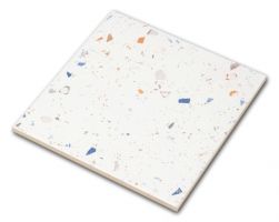 Biała płytka z kolorowym lastryko Color Drops Off White 18,5x18,5 wzór 3
