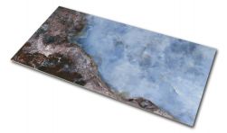 Dekoracyjna płytka imitująca niebieski kamień onyks Danae Navi 60x120