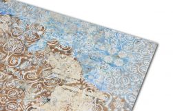 Widok na dekoracyjny wzór płytki imitującej stary dywan Carpet Vestige Natural 59,2x59,2