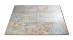 Kompozycja sześciu płytek dekoracyjnych imitujących stary dywan Carpet Vestige Natural 50x100