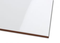 Zbliżenie na odbicie światła białej płytki ściennej Blanco Brillo 33x100