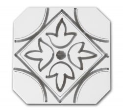 Czarno-biała płytka patchworkowa Octogono Variette Sombra 20x20 wzór 3