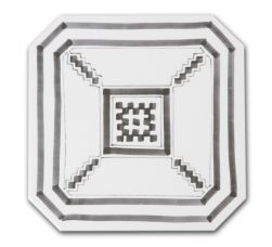 Czarno-biała płytka patchworkowa Octogono Variette Sombra 20x20 wzór 4