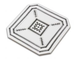Płytka patchworkowa czarno-biała Octogono Variette Sombra 20x20 wzór 4