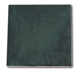 Ciemnozielona cegiełka ścienna kwadratowa Artisan Moss Green 13,2x13,2