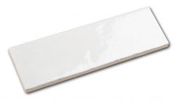 Cegiełka ścienna w kolorze białym i w połysku Artisan White 6,5x20