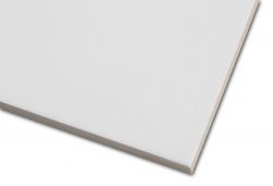 Zbliżenie na powierzchnię białej cegiełki ściennej Stromboli Plume White 9,2x36,8