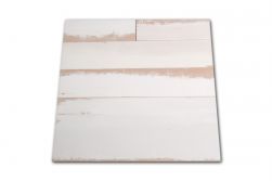 Płytka imitująca drewno w kolorach bieli i beżu Bianca 45x45