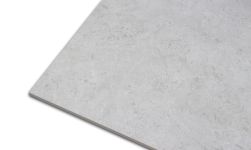 Róg szarej płytki imitującej beton Lanchaster Grey 60x120