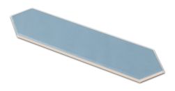 Cegiełka ścienna niebieska w kształcie strzały Bloom Navette Bleu Mat 5x25