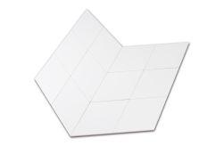 Płytki w kształcie rombu białe i matowe Bloom Losange Blanc Mat 15,2x26,3