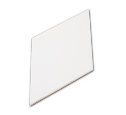 Biała płytka matowa w kształcie rombu Bloom Losange Blanc Mat 15,2x26,3