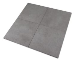 Cztery szare płytki imitujące beton Onda Grigio