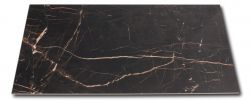 Płytka imitująca marmur czarna z brązowym użyleniem Lux Laurants Brown 60x120 wzór 2