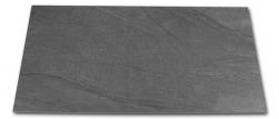 Płytka gresowa imitująca kamień czarna Halley Argent 60x120