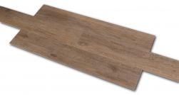 Płytka gresowa podłogowa imitująca drewno brązowa Viggo Nogal 20x120 cztery sztuki