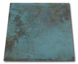 Płytka metalizowana turkusowa z brązowymi smugami Trace Mint 60x60 wzór 2