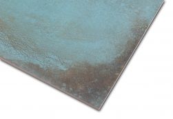 Zbliżenie na detale płytki metalizowanej turkusowej Trace Mint 60x60 wzór 3