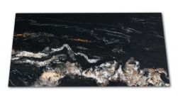 Płytka imitująca marmur czarna z połyskiem Leeds Negro 60x120