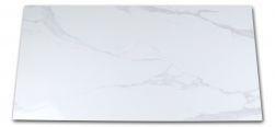 Płytka imitująca marmur biała z jasnymi smugami Pontremoli Brillo 60x120