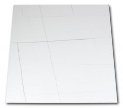 Płytka imitująca marmur biała z czarnymi, delikatnymi żyłami Titanium White Pulido 80x80 wzór 1