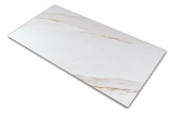 Płytka podłogowa marmuropodobna biała ze złotymi żyłami Golden White 60x120