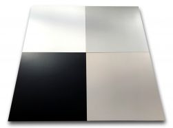 płytki gresowe w kolorach białym szarym czarnym taupe Pure White 60x60 Roca