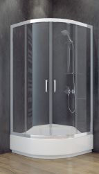 Besco kabina prysznicowa półokrągła szkło przjerzyste