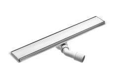 Odpływ liniowy podłogowy srebrny 100 cm - Odwracalny KOS_010D